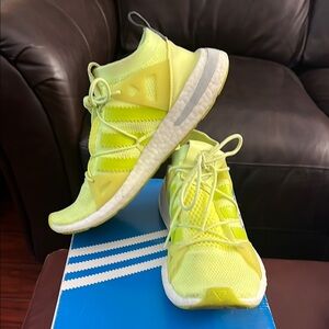 Adidas Neon Yellow Athletic Shoes
